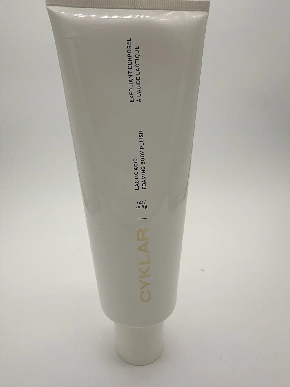 CYKLAR Lactic Acid Foaming Body Polish 11 oz NEW Exfoliating AHA Body Scrub